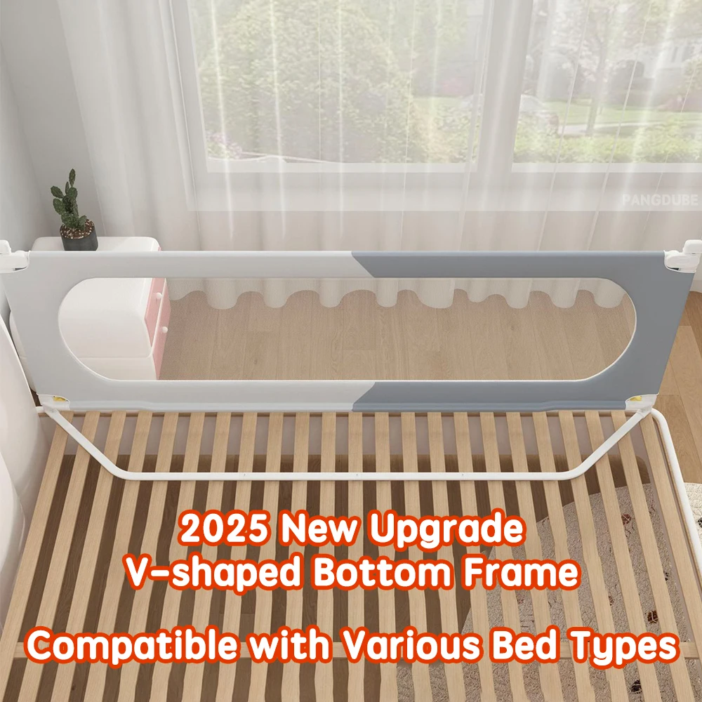 PANGDUBE Baby Bed Rail Guard Child Bed Barrier Safety Fence Railing for Kids Bed Toddler Anti Fall Side Rail Protection