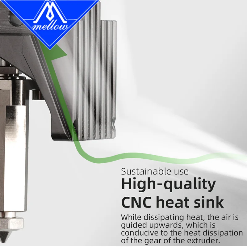 يانع ارتفاع تدفق NF FluxHeat LIte Hotend Tc4 كسر الحرارة لترقية Bambu Lab P1P P1S TZ Hotend Voron Blv لتقوم بها بنفسك طابعة ثلاثية الأبعاد