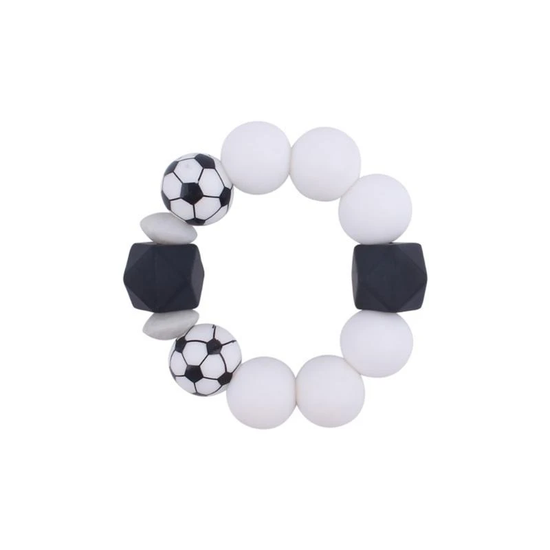 

Upgraded Babies Toy Babies Rings Babies Nursing Bracelet Footabll Basketball Baseball Design Gift for Infant Babys 15UB