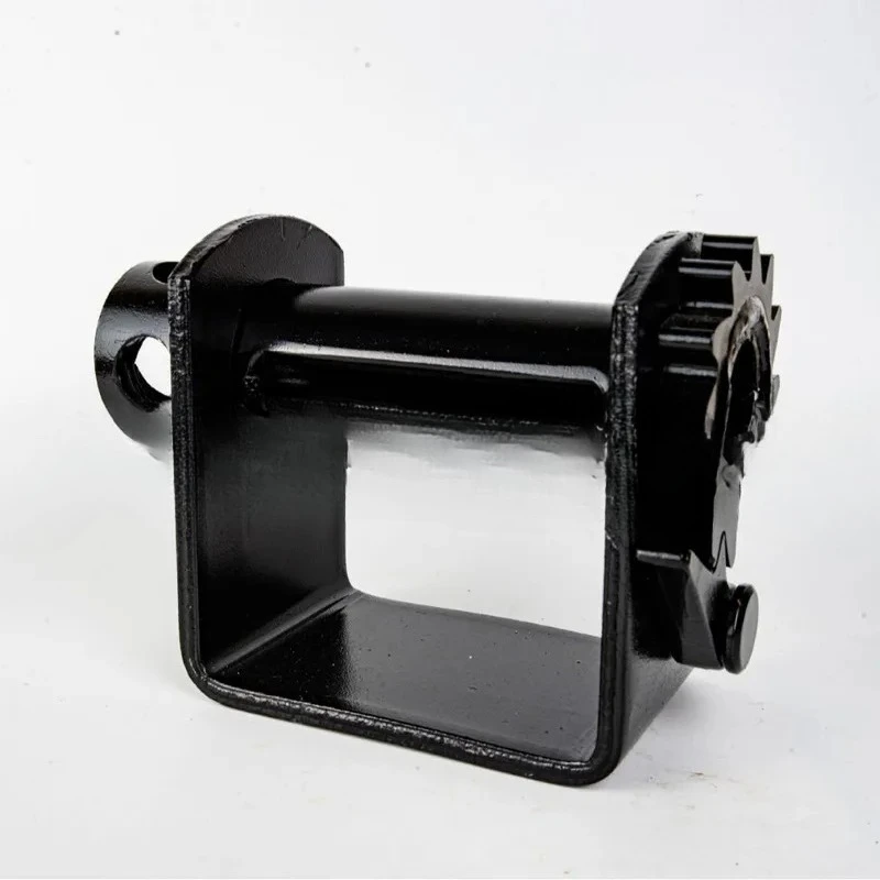 Welded Manual Flatbed Winch, Heavy Duty Truck Cargo Rope Tightener, Weld-On Lashing Winch