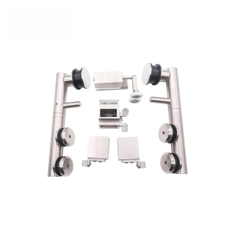 

Ролик для раздвижной двери душевой кабины из нержавеющей стали 304, ручка для ванной, подвесное колесо для стекла, инженерная фурнитура