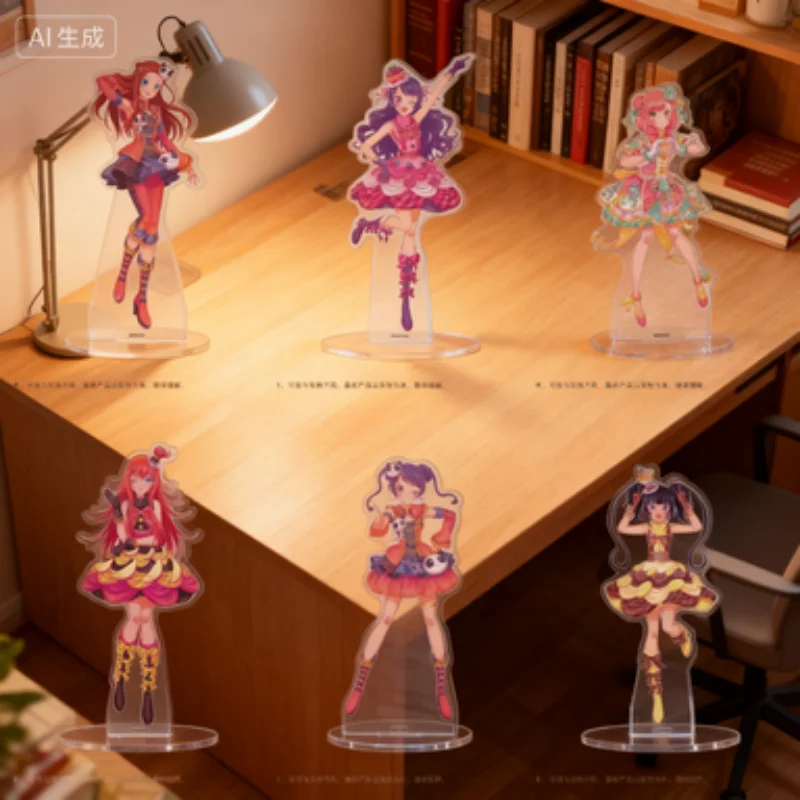

Pripara Anime Games HD Acrylic Stand Model Plate Model Figure Surrounding Desktop Ornaments Kawaii Laala Exquisite Decorate gift