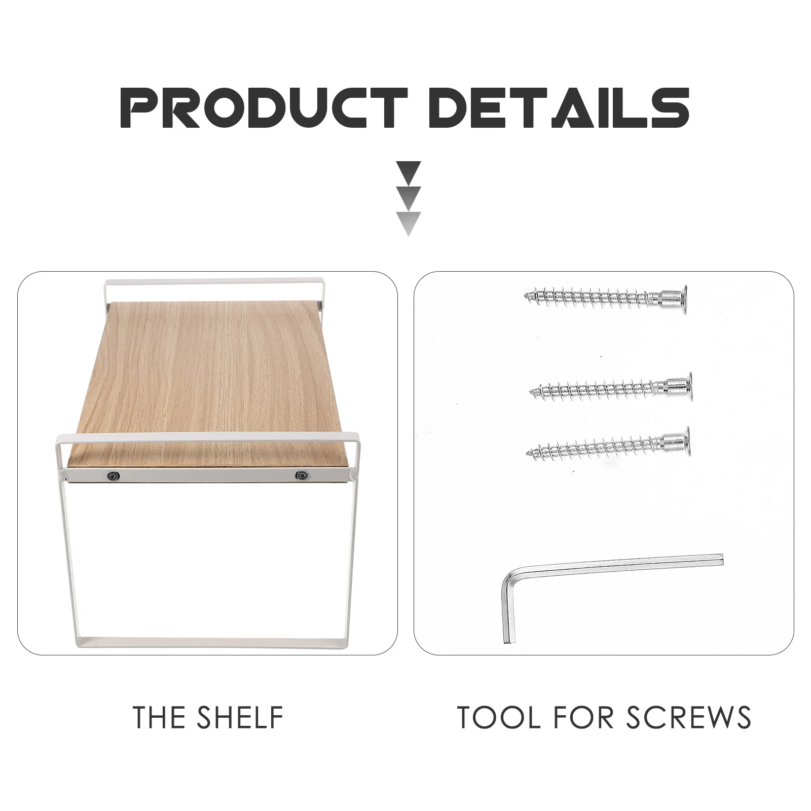 

Iron Desk Organizer Storage Rack with Multiple Compartments Stylish Simple Design for Office Home Bedroom Desktop Book Magazine