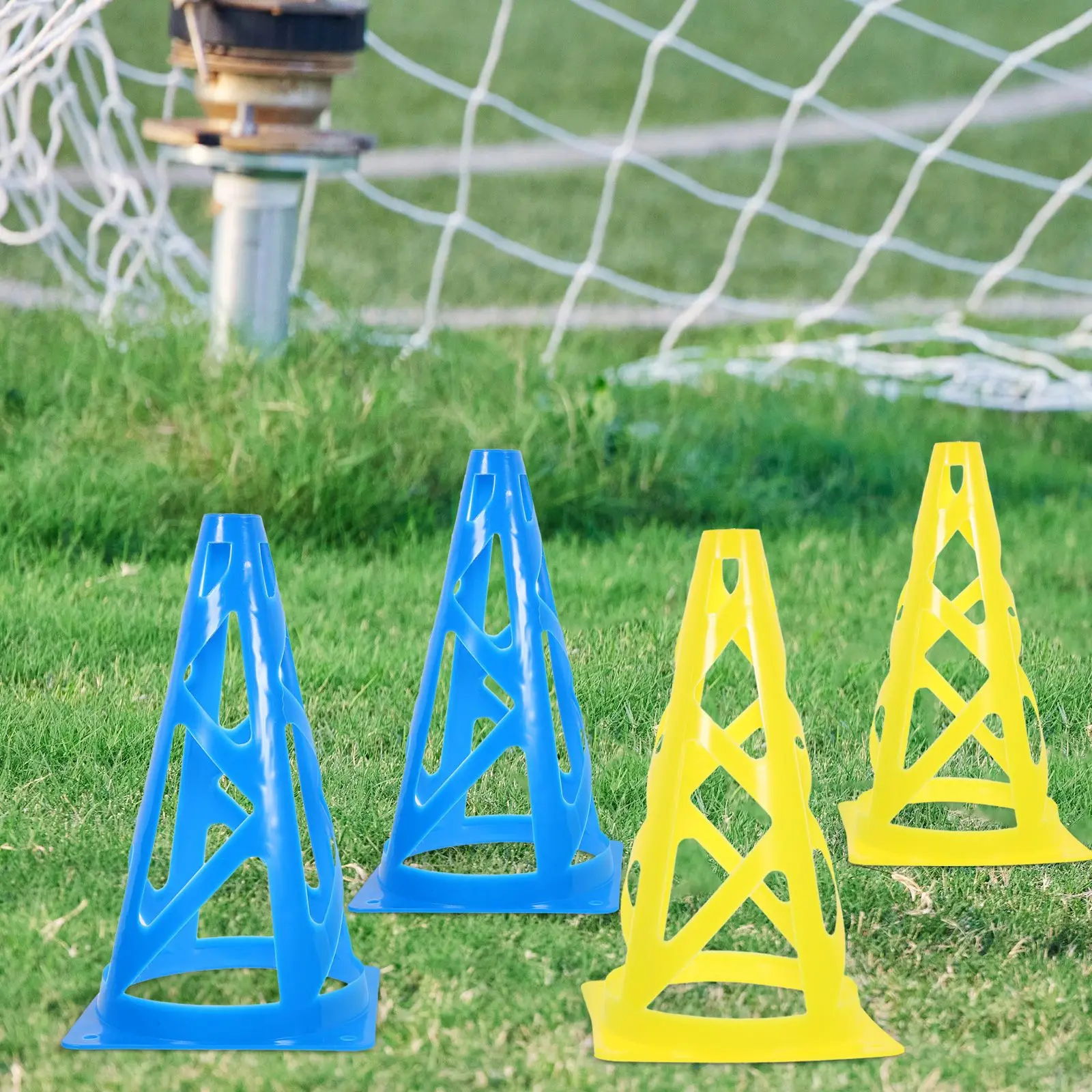 

6Pcs Training Roller Skating Markers 9 Inch Soccer Football Equipment Sports Aids Stackable Compact Markers Team Supplies