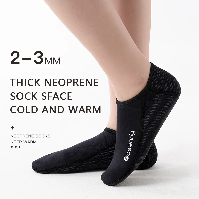 Scuba Free Diving Socks Neoprene 3mm Thickness Surfing Water Boots Beach Swimming Anti Slip Warm Shoes Good Elasticity Fins Sock