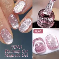 LILYCUTE 7ML láminas de oro rosa efecto platino gato Gel magnético esmalte de uñas luz de luna plateada para Otoño Invierno manicura Nail Art Gel