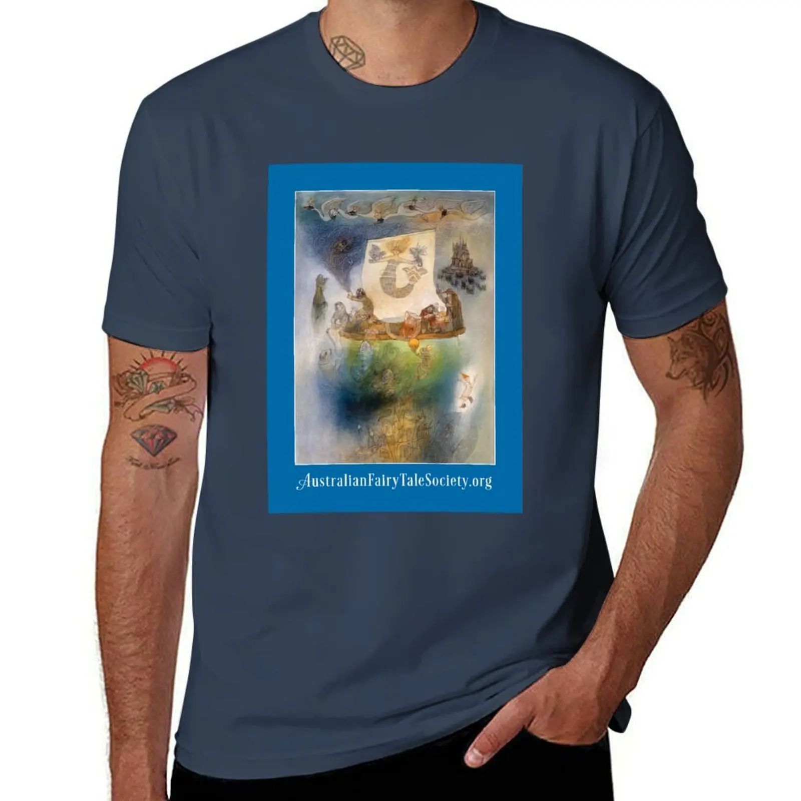 

Magical Waters of Fairy Tales by Helen McCosker T-Shirt t shirts with prints t shirts for man graphic tees T-Shirt
