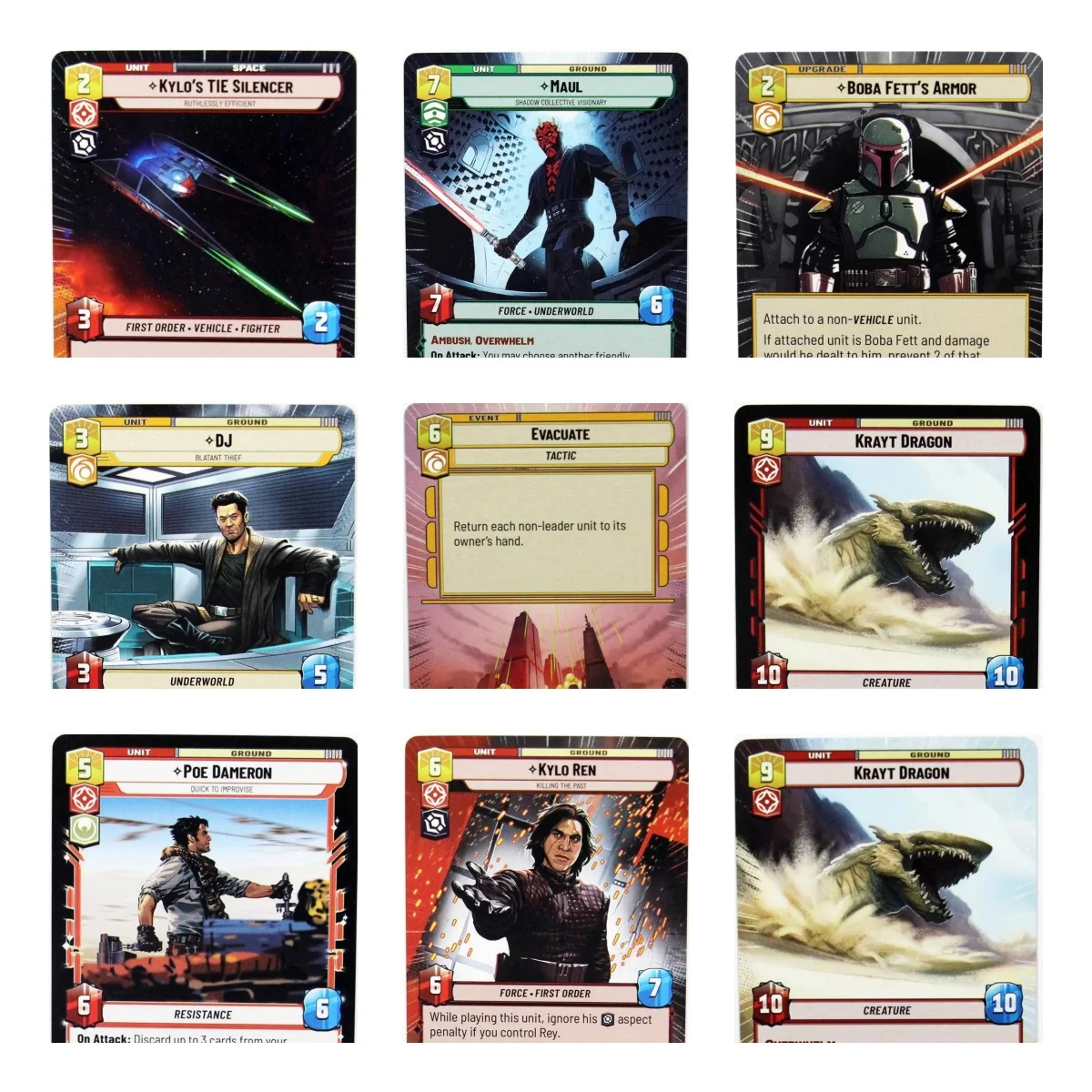 Regular Star Wars Proxy Boba Fett's DJ - Blatant Thief  Evacuate Armor SHD Trading Card Collection Toys Gift