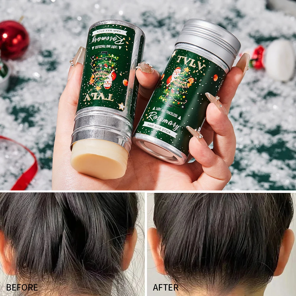 

Christmas gift for women Hair Breaker Hair Wax Stick Broken Hair Finishing Hair Care Anti-frizz Braiding Rosemary Styling Wax