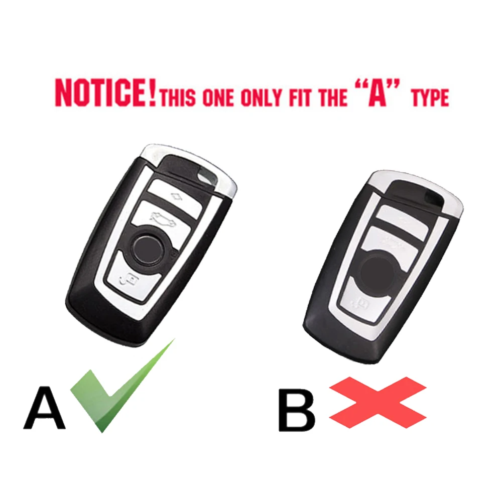4 Button Carbon Fiber Car Smart Key Fob Shell Cover Case Skin Holder Protector For BMW 1 2 3 4 5 6 7 Series M2 F87 M3 F80 M4 F82