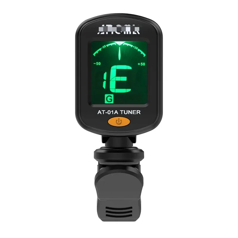 

10pcsAT-01A Guitar Tuner Rotatable Clip-on Tuner LCD Display for Acoustic Guitar Bass Ukulele Guitar Accessories