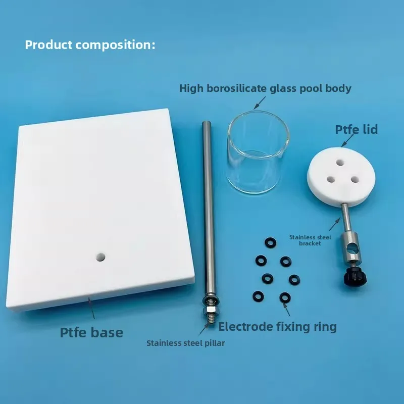 Simple electrolyzer support three electrode electrode electrode cell support 50ml 100ml 25ml electrode bench