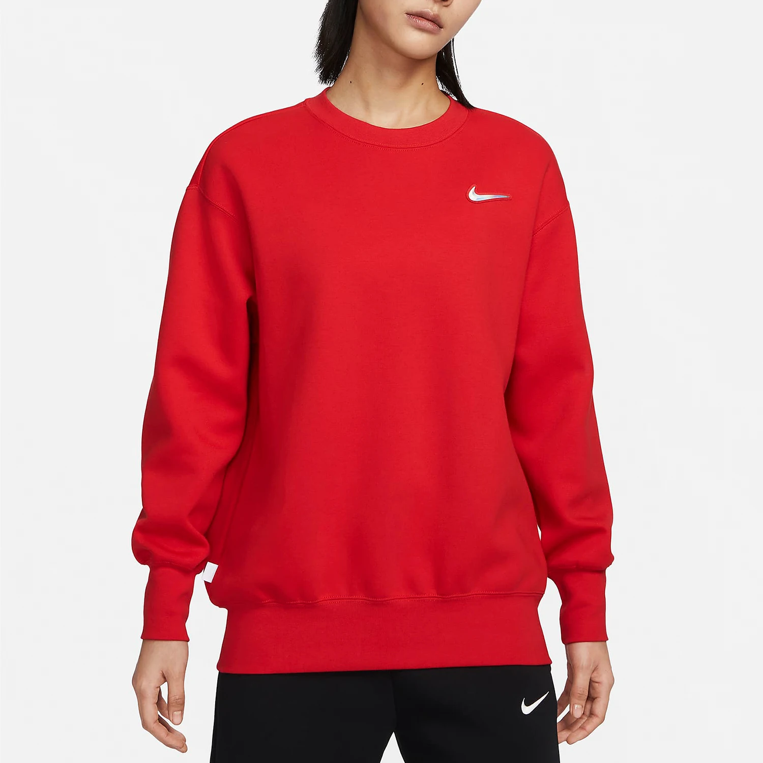 

Nike genuine 2024 New Women's Knit Crewneck Hoodie FZ6537-657