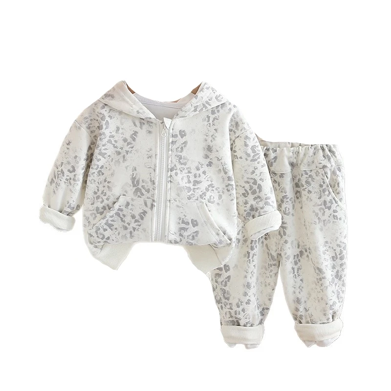 

New Spring Autumn Baby Clothes Suit Children Girls Hooded Jacket Pants 2Pcs/Sets Kids Clothing Infant Costume Toddler Tracksuits