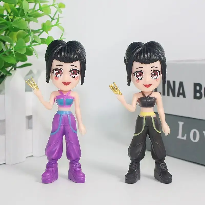 أنيمي KPop شيطان الصيادين صندوق أعمى HUNTRIX ساجا بويز رومي ميرا زوي ديربي النمر عمل نموذج لجسم دمية لعبة غامضة ديكور هدية