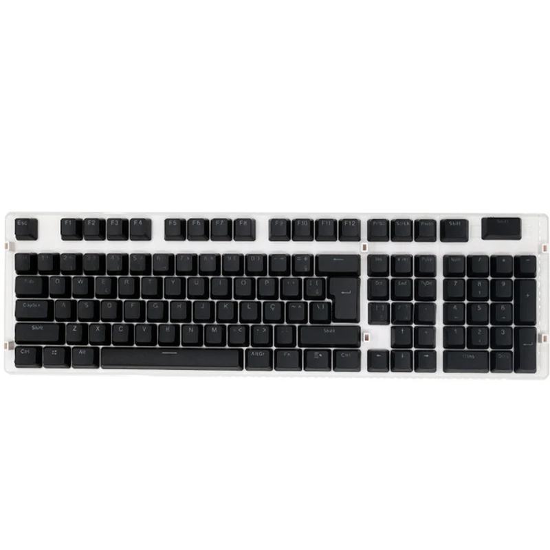 Portuguese Keycaps for Mechanical Keyboard Compatible with MX Switches Double Shot Support Led Lighting Key caps OEM Profile