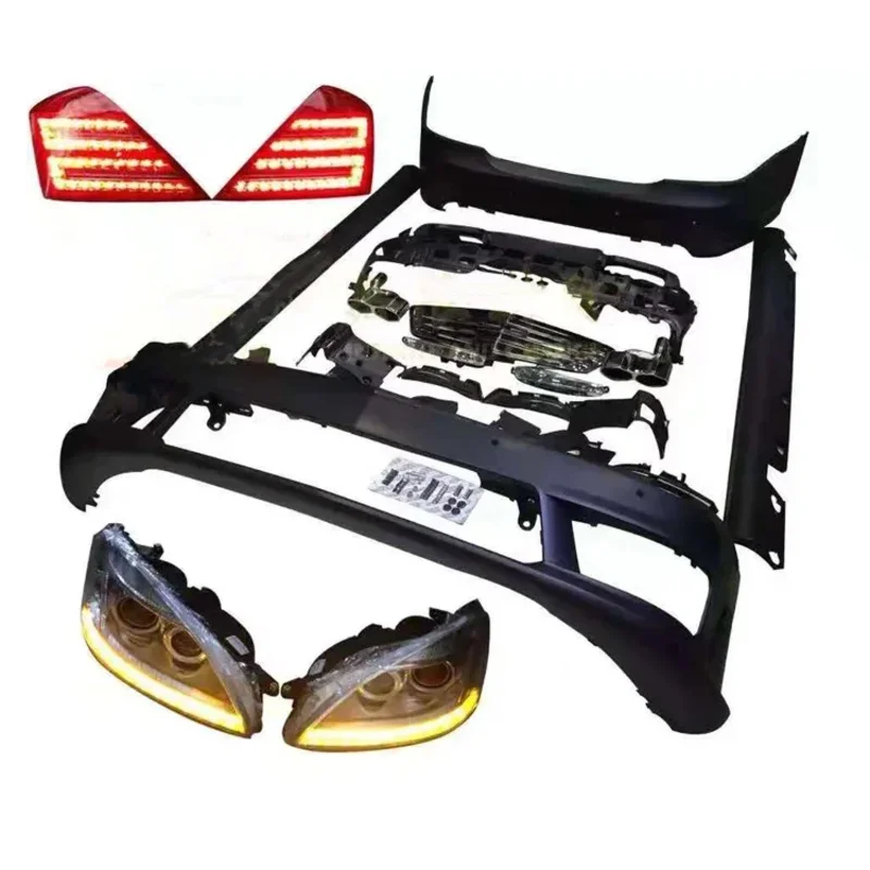 

Самая продаваемая решетка переднего и заднего бампера 2008-2014 S-класса W221 S63, автозапчасти, старый обновленный новый комплект кузова