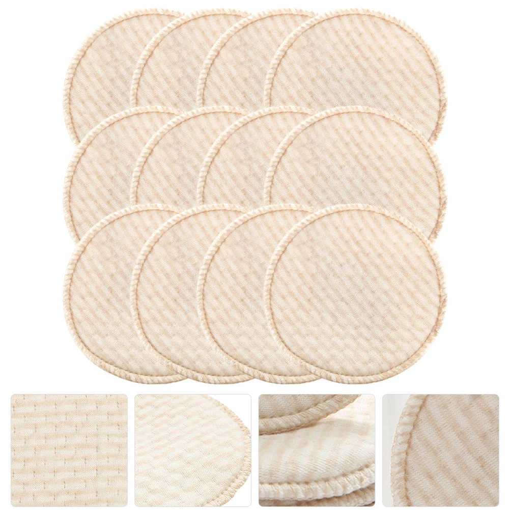 12 Pcs Nursing Pad Breast-feeding Essential Pads สําหรับหมอนอิงสตรีหญิงตั้งครรภ์นํากลับมาใช้ใหม่โพลีเอสเตอร์ Anti-galactorrhea ผ้าฝ้าย