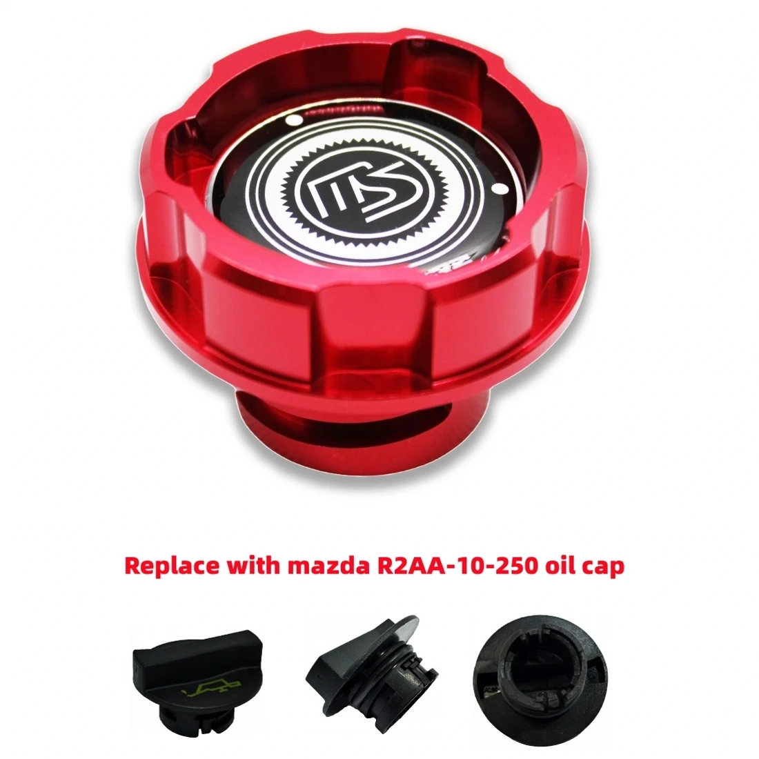 อลูมิเนียมเครื่องยนต์น้ำมันสำหรับ MAZDASPEED MAZDA 2,3,5,6 MAZDA6 WAGON MIATA MX-5 CX-3 CX-5 ATENZA Axela อุปกรณ์เสริมรถยนต์ JDM สไตล์