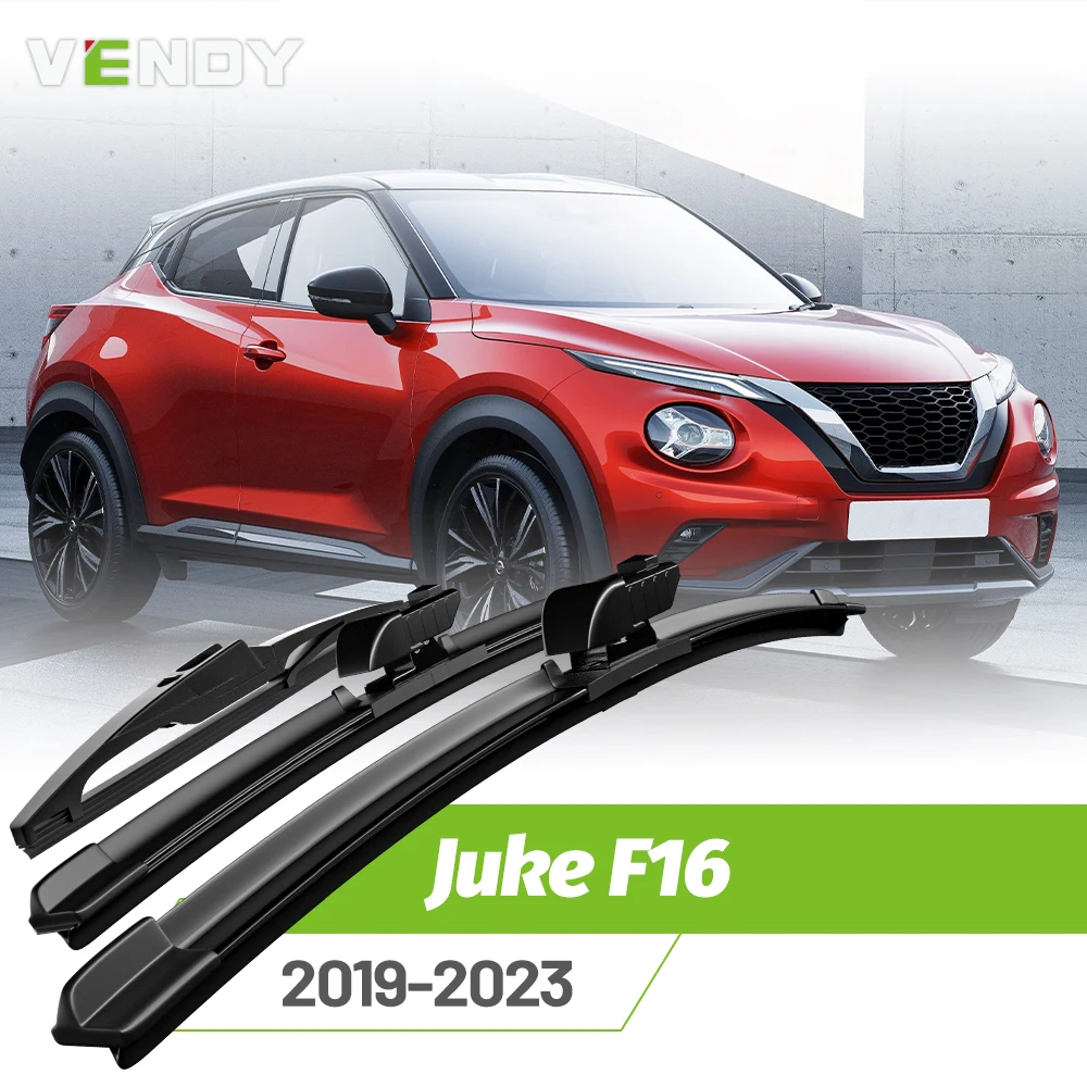 

Front & Rear Wiper Blades Set For Nissan Juke F16 2019-2023 Windshield Windscreen Window Rain Brushes 24"+14"+12"