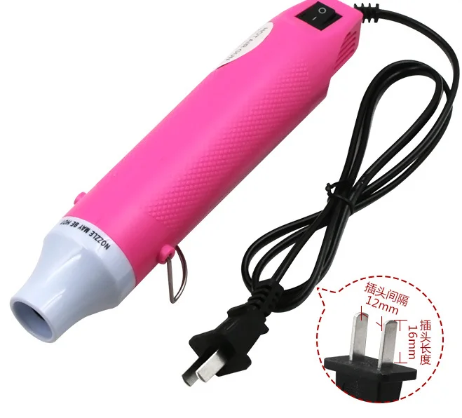 DIY Using Heat Gun Electric Power Tool Hot Air 300W Temperature Gun for Shrink Wraping Wire and Cable Repair Mini Tool