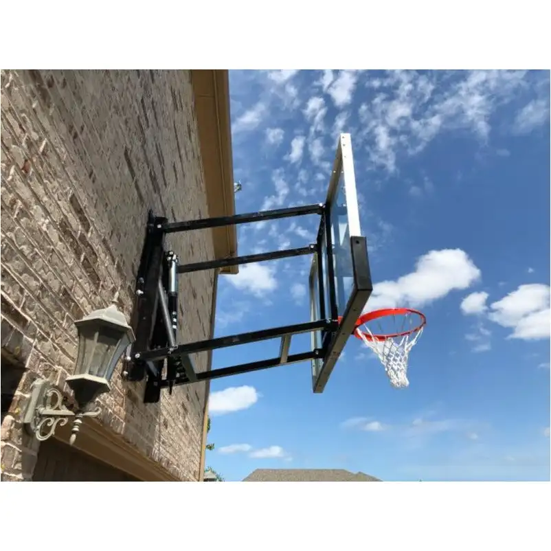 Wall Mount in Ground Portable Adjustable Basketball Backboard Hoop