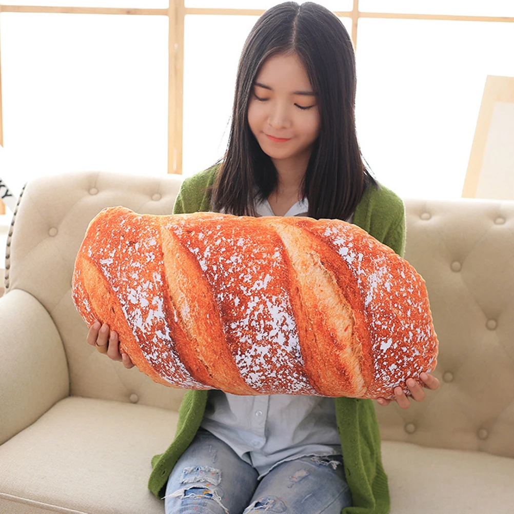 

35 CM Pillow Simulated Bread Lumbar Dropshipping French Throw Pollow Cushion