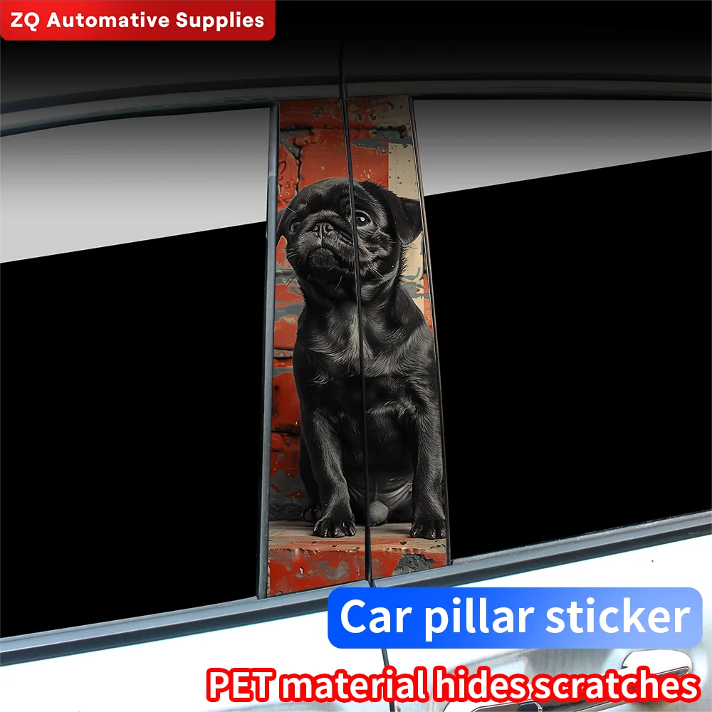 

Funny Dog Car Stickers DIY Auto B-pillar Waterproof Sunscreen Vinyl Decals Cover Scratch Animal Decoration Cars Accessories