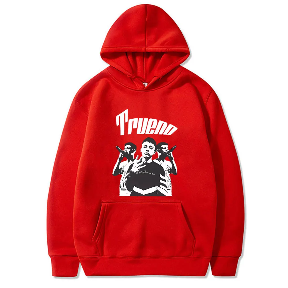 Vintage Rapper Trueno Graphic Hoodie Male High Quality Fleece Cotton Sweatshirt Men Women Hip Hop Fashion Oversized Streetwear