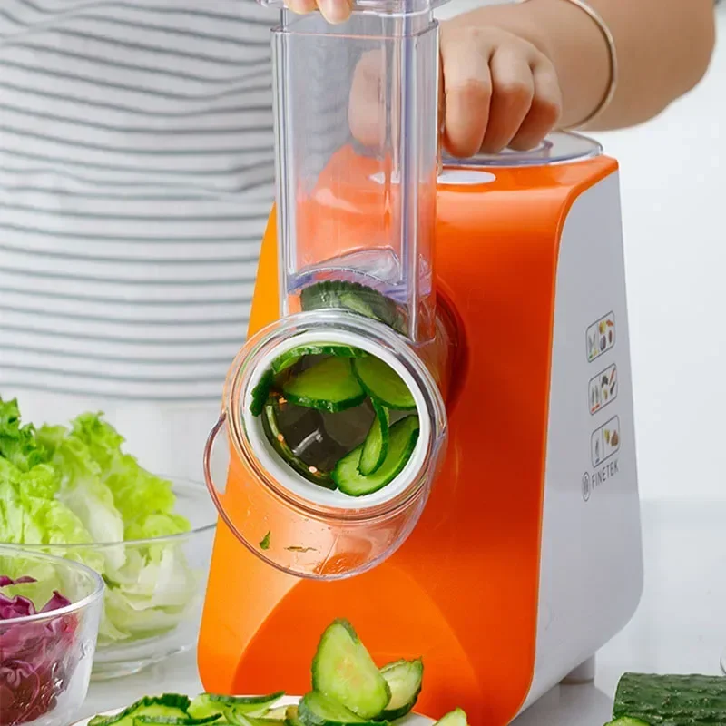 Electric Vegetable Cutting Artifact Household Kitchen Multi-function Potato Cucumber Shredded Slice Salad Machine