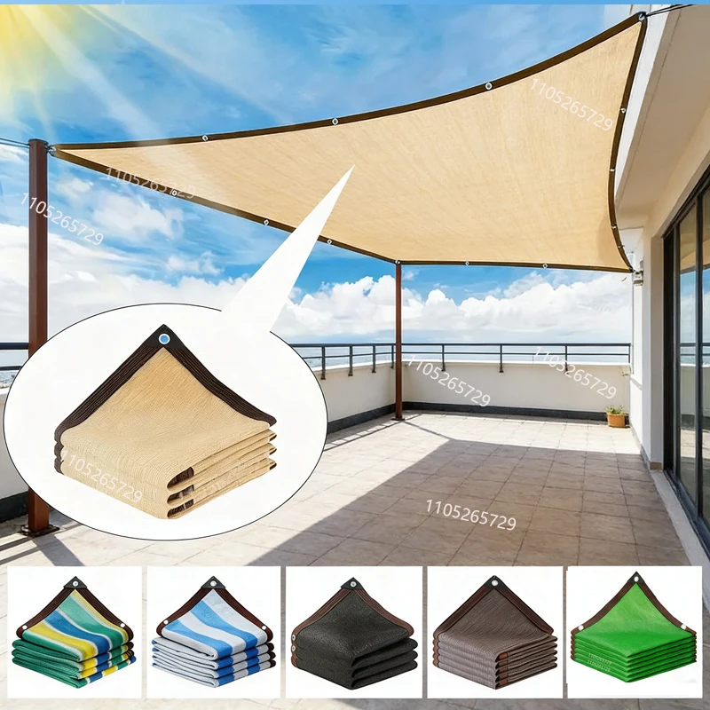 Balkon-Sichtschutz, Garten-Pavillon Sonnenschutz, Schattentuch mit Ösen, Outdoor-Terrassen-Sonnenschutznetz, Sonnenschutzabdeckung