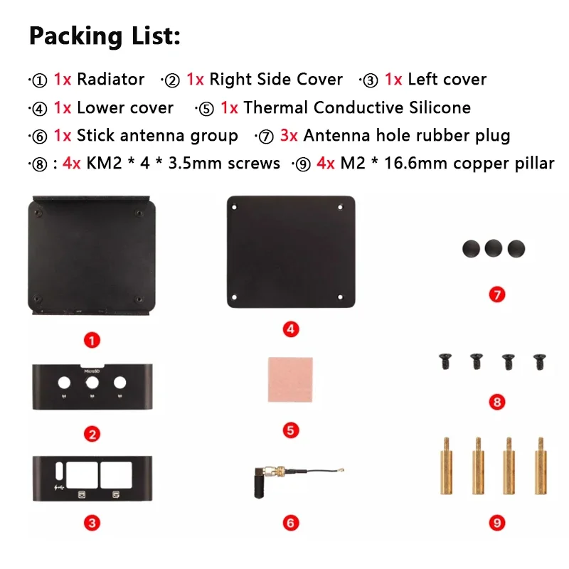 Radxa Metal Case for A5E, CUBIE A5E Metal Enclosure 7264 POE Ready, Full Metal Casing - Image 6