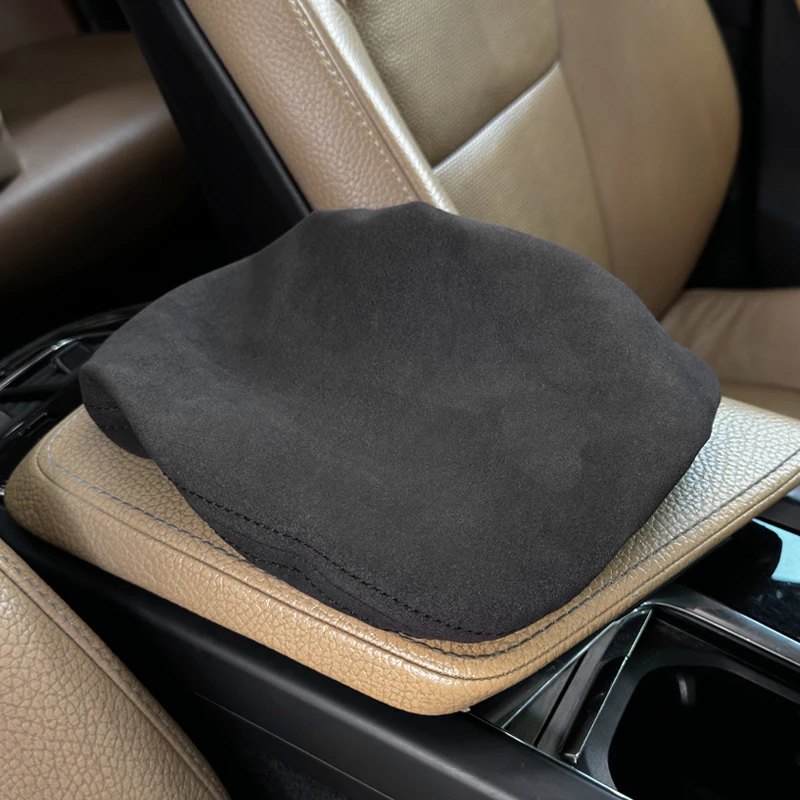 For Volvo XC60 2018-24 Alcantara Central Armrest Box Cover Protective Pad