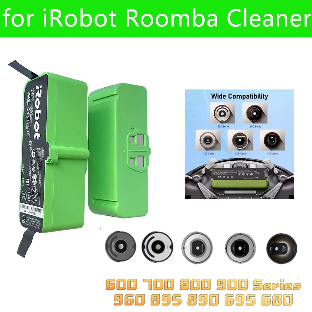 

Литий-ионный аккумулятор 14,4 В для Nettoyeur iRobot Roomba 900 800 700 600 серии 960 980 981 965 895 890 860 695 692 690 680 675