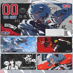 XXL Kawaii Anime Girl Ayanami Rei Mousepad tablet da gioco di grandi dimensioni Evangelions Lock Edge tastiera per Computer addensata tappetino da scrivania