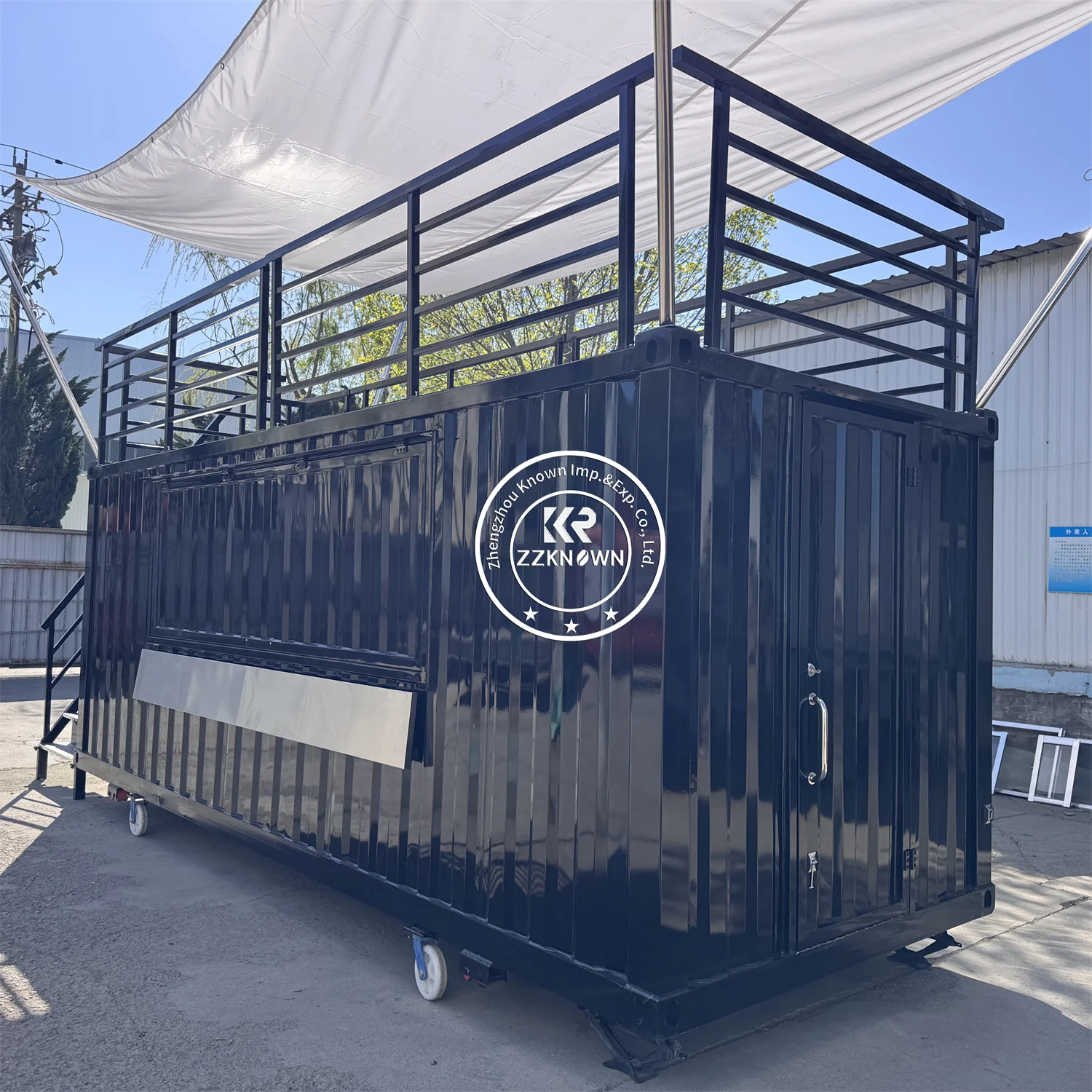 Prefabricated Container Bar Fast Food Restaurant Outdoor Sushi Noodle Container Kiosk Container Restaurant For Business
