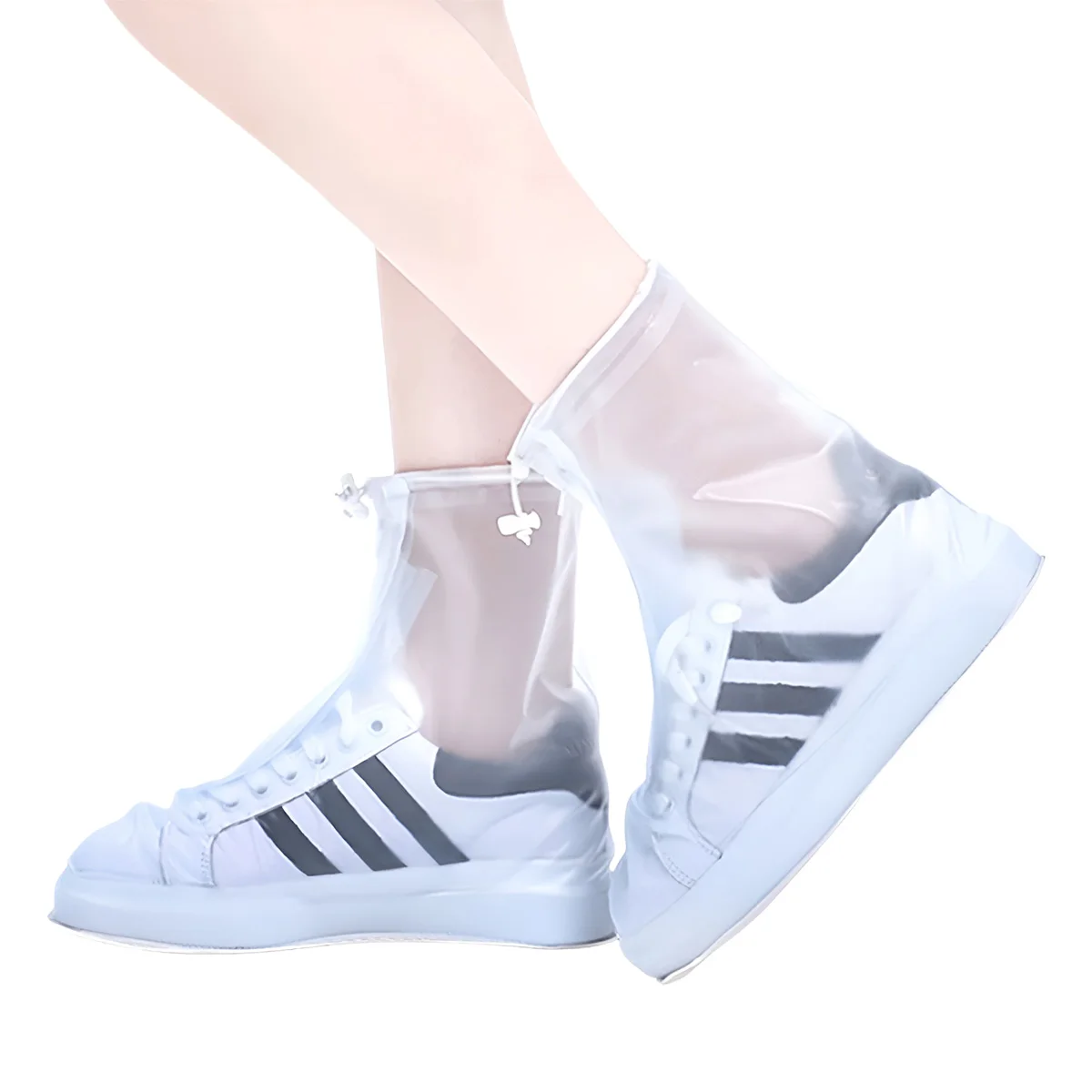 

1 Pair Rain Boot Waterproof Shoe Covers Sandproof and Non-Slip PVC Shoe Covers Suitable for Camping Fishing Outdoor Travel