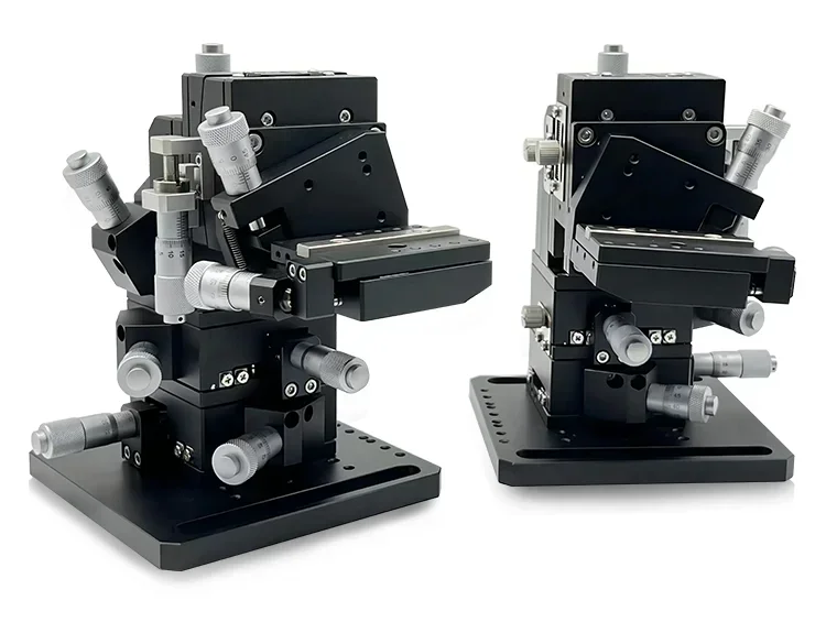 Manual six axis precision fine adjustment displacement slide table high-precision frame optical coupling table