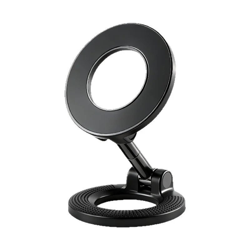 Portable Magnetic Mobile Phone Holder Car-mounted Mobile Phone Holder Foldable Magnetic Suction Type 360° Rotating Holder