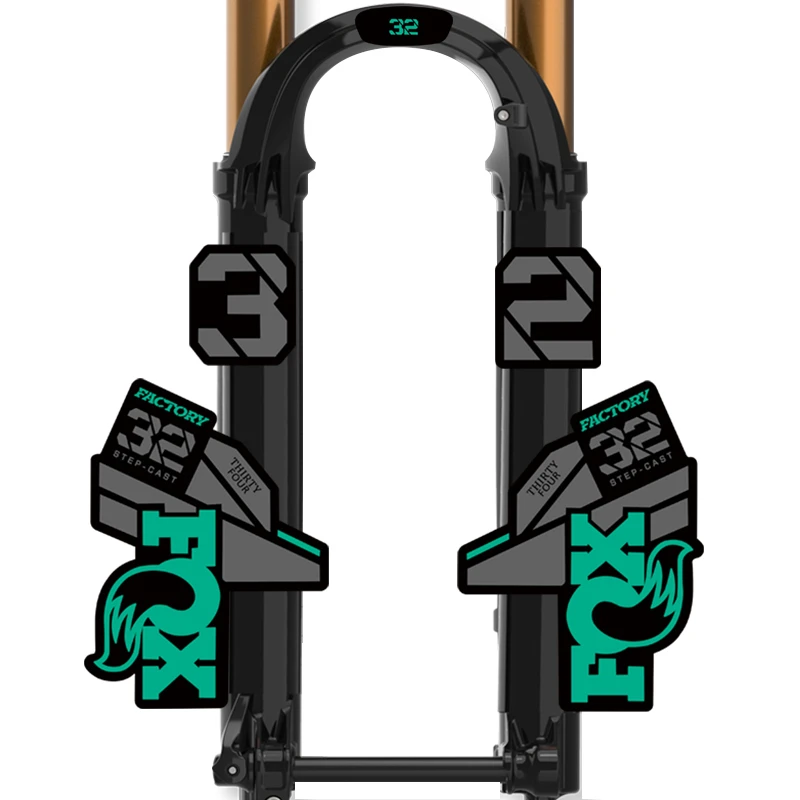 Pegatinas de ciclismo para bicicleta de montaña, calcomanías de horquilla delantera, decoración personalizada, accesorios de bicicleta de carretera,