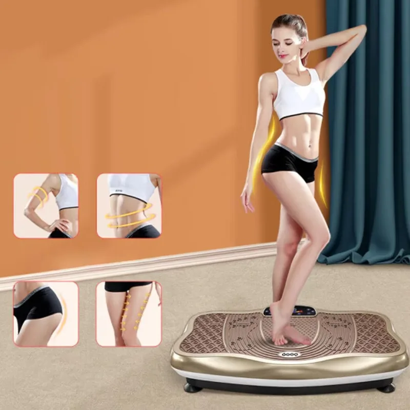 New Oversized Champagne-colored Fat-burning Machine, Bluetooth-enabled for Home Fitness and Daily Body Sculpting