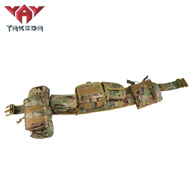 Imagem -03 - Yakeda-outdoor Multifuncional Tactical Waist Bolsa Bolsa Portátil Cinto de Escalada Bolso Caminhadas Caça Sobrevivência Pcs