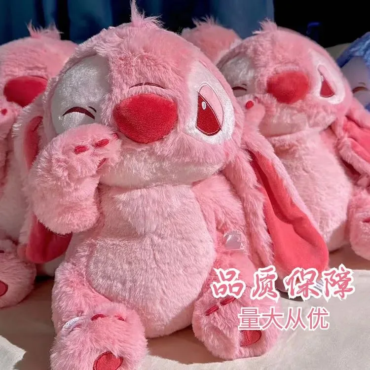 

Disney Cartoon Pink Stitch Plush Toy Doll Sakura Story Series Gift For Girlfriend Soft Stuffed Animal Collectible Toys