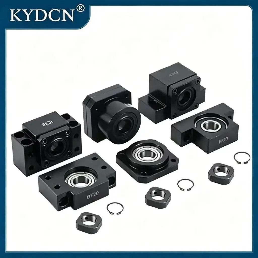 KYDCN SFU1204 1605 1610 SFS1205 1210 Ball Screw C7 With End Machined+Ball Nut + Nut Housing+BK/BF10 End Support+Coupler For CNC