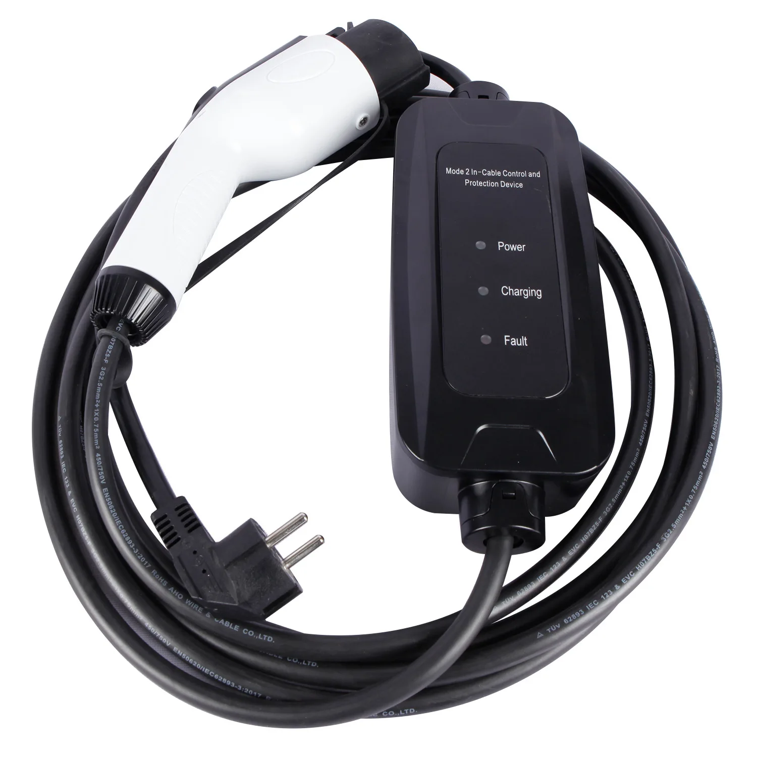 

Best Saej 1772 Mode2 With Power Lamp Portable EV Car Charger With CE Electric Car Charger
