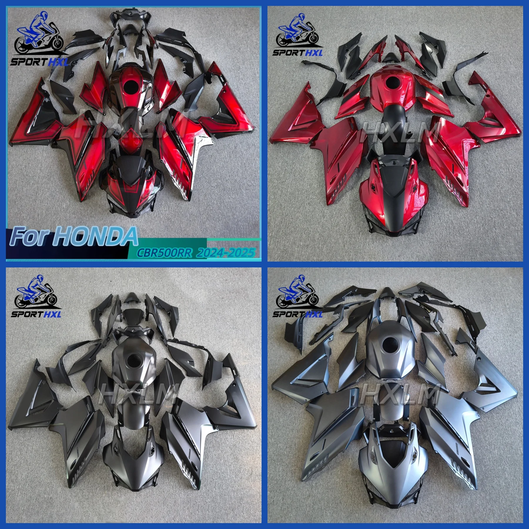 Motorcycle Full Fairing Kit Custom Painted For Honda CBR500R 2024-2025 ABS Injection Molded Bodywork Cowl Panel Set 6