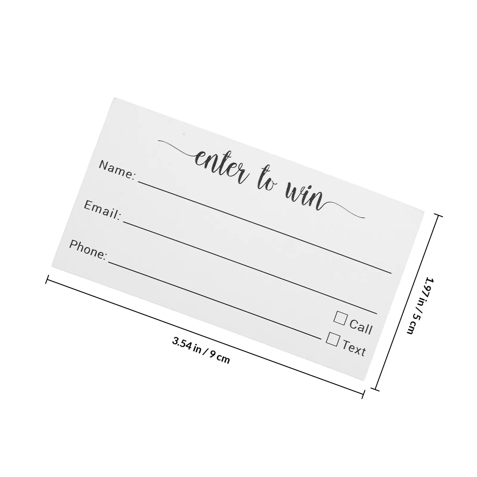 100Pcs Blank Voting Raffle Tickets Entry Form Cards for -Up Contests Fundraisers Trade Shows Auctions Festivals Party