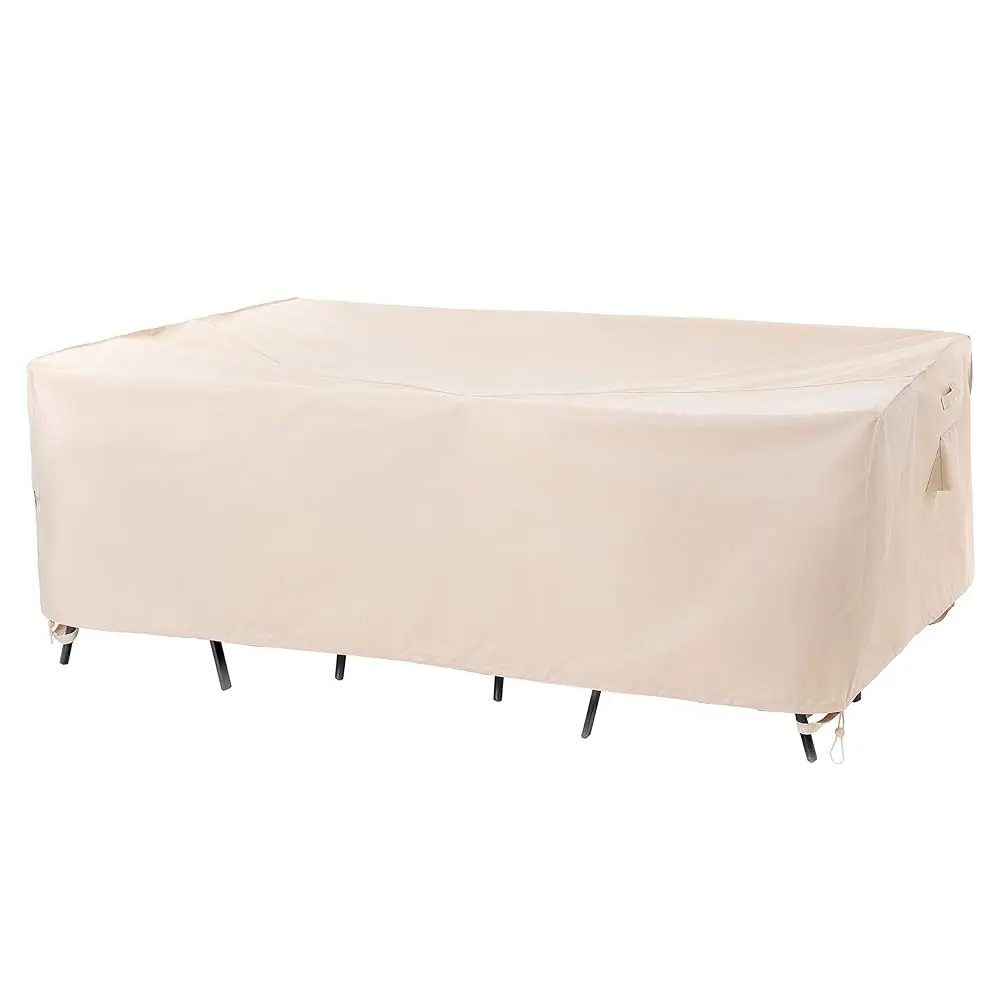 

Patio Furniture Covers, Waterproof Anti-Uv For Table And Chairs Set, Beige, 102""X74""