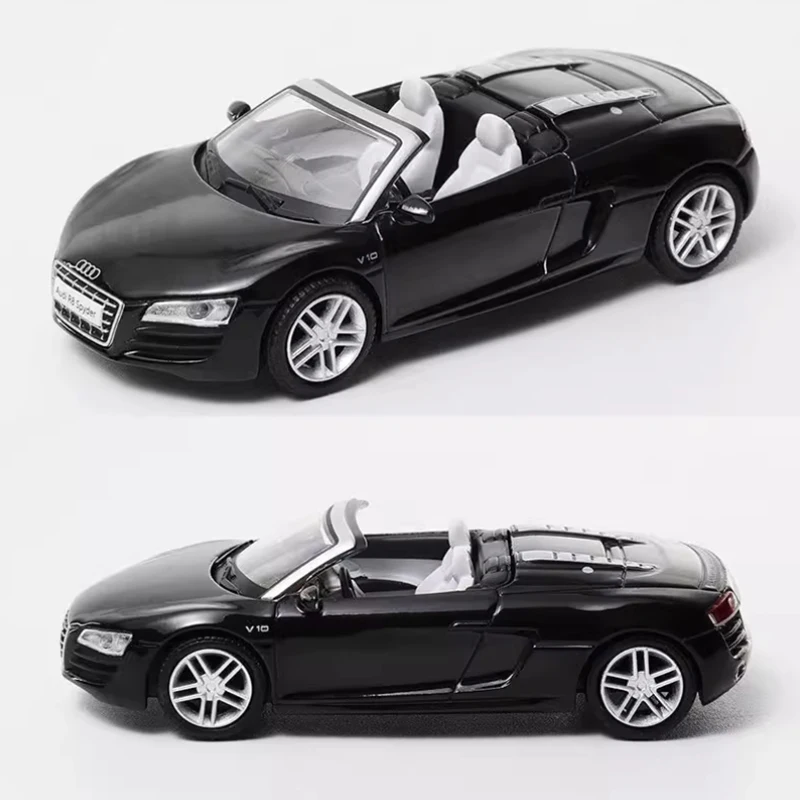 SHADOW Diecast 1:64 Scale R8 V10 Spyder 2010 Convertible Sports Car Alloy Simulation Vehicle Model Collection Decoration Display