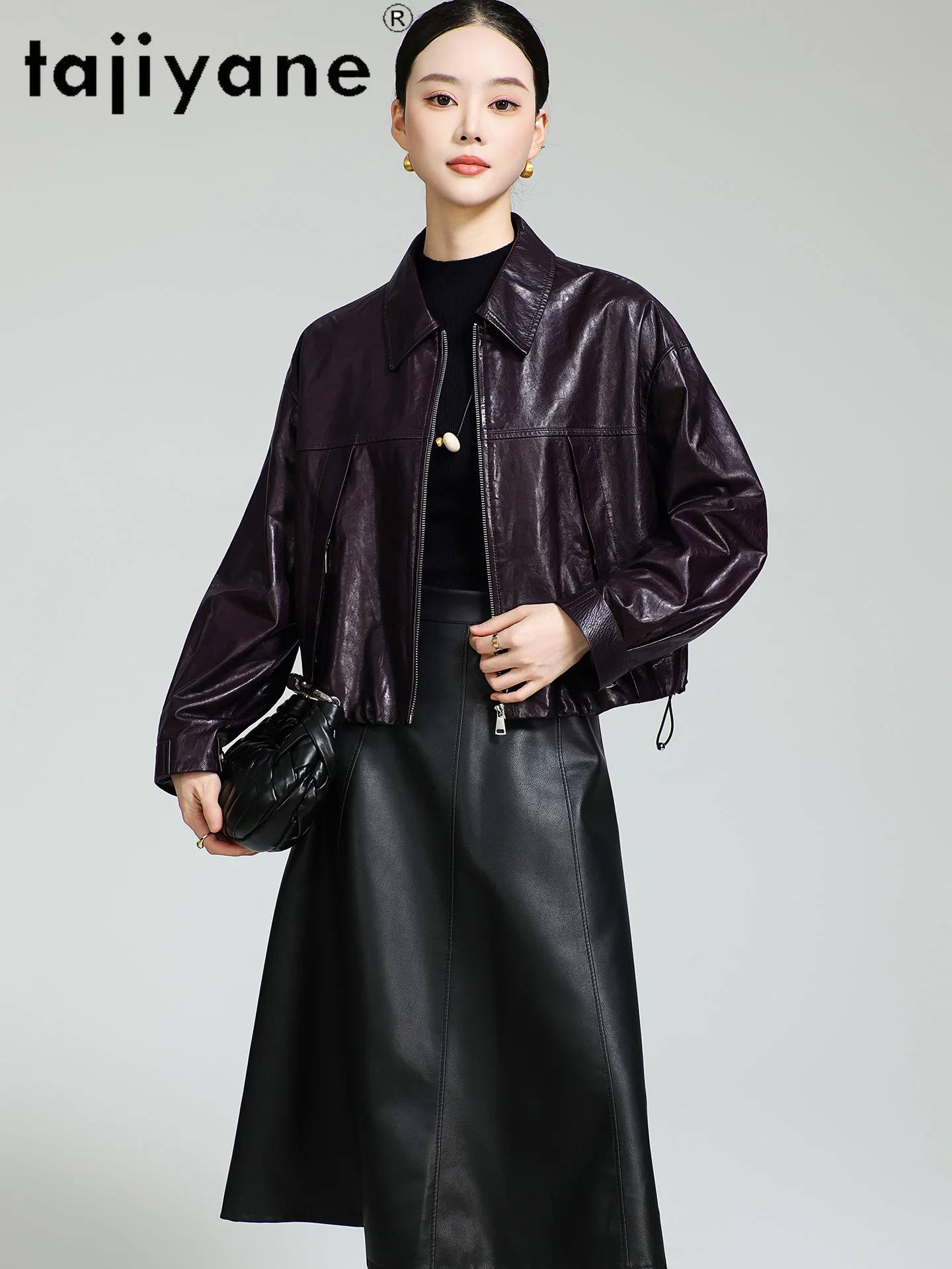 TAJIYANE 100% Sheepskin Jacket Woman Short Genuine Leather Jackets High Quality Ladies Coat 2025 New Autumn Women Clothes 여성가죽자켓